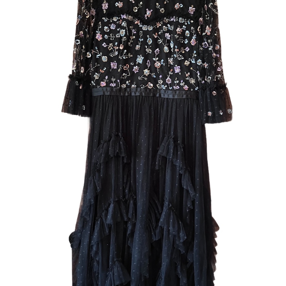 Ivy City Co Black Tiered Bell Sleeve Sundress